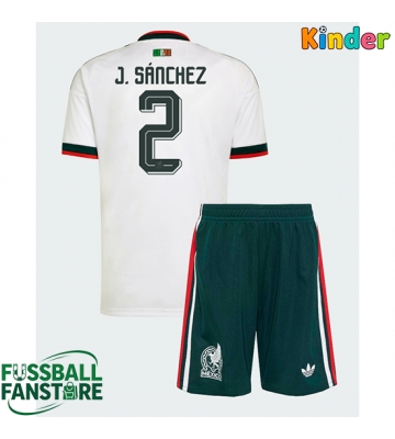 Mexiko Jorge Sanchez #2 Replik Auswärtstrikot Kinder WM 2026 Kurzarm (+ Kurze Hosen)